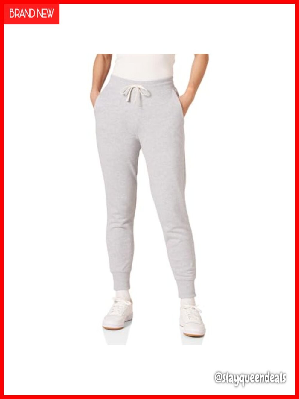 Women's Cotton Fleece Jogger Sweatpants Drawstring Regular Fit